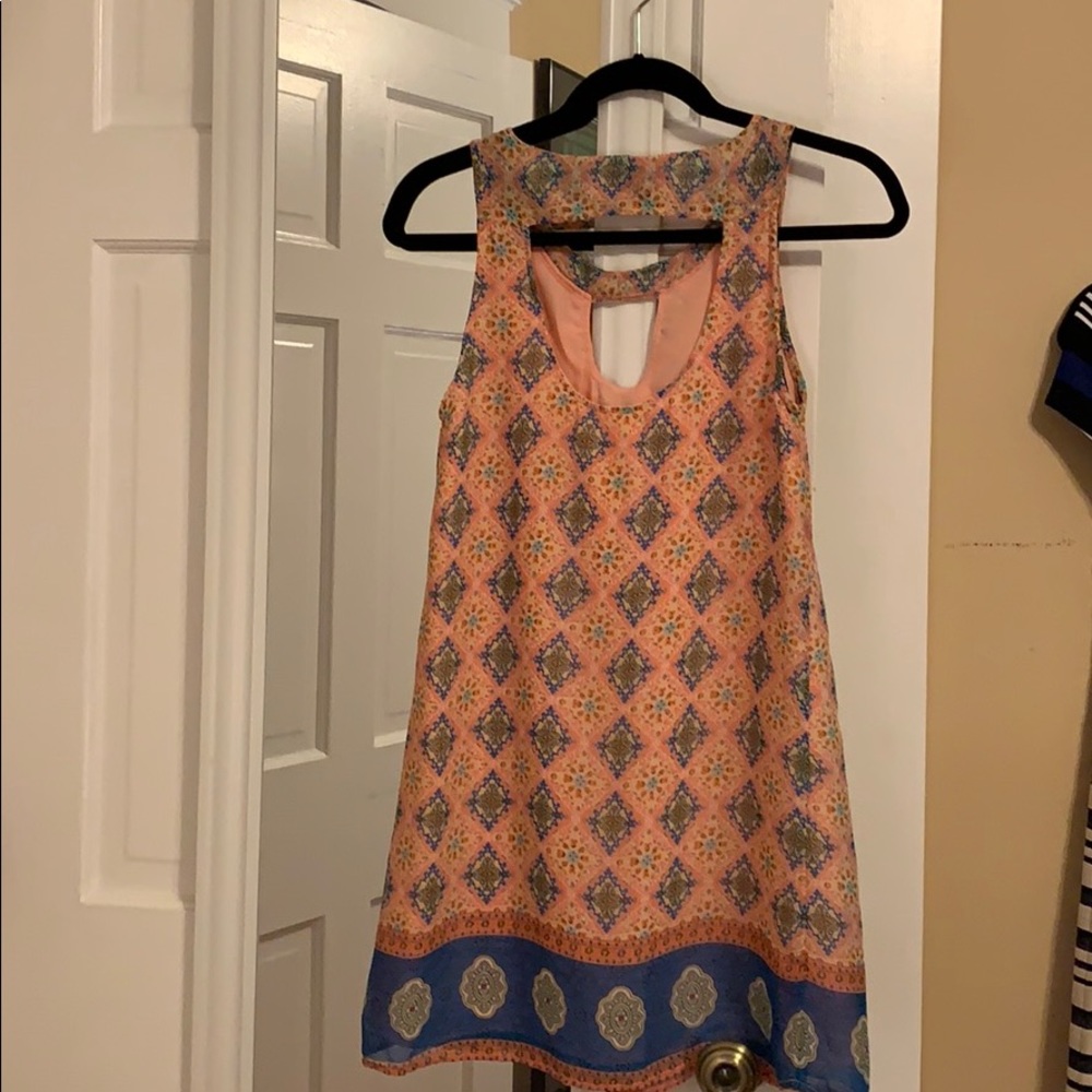 Lucy Love Open neck back scoop dress